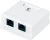 Розетка Cabeus WS-8P8C-CAT.6-SH-2 комп. RJ45 2 кат.6 бел.