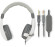 Наушники с микрофоном Оклик HS-L600 серый 1.8м мониторные оголовье (1532023)