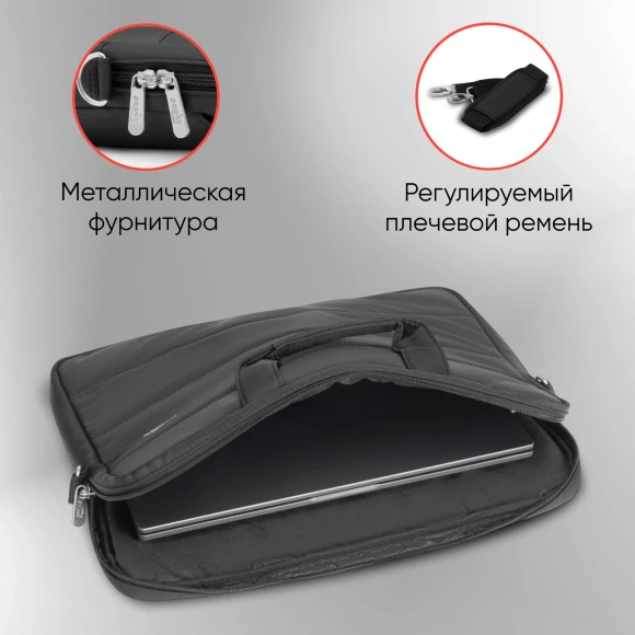 Сумка для ноутбука 15.6" PC Pet PCP-15601BK черный нейлон