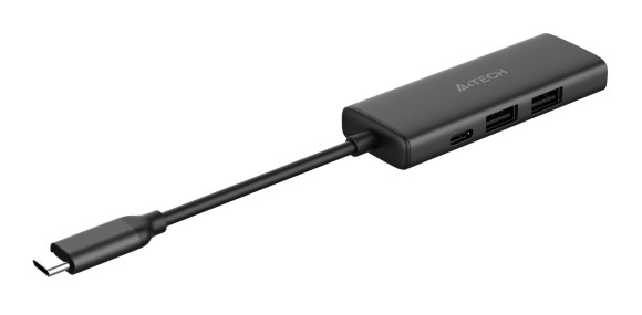 Разветвитель USB-C A4Tech DST-40C 2порт. серый Разветвитель USB-C A4Tech DST-40C 2порт. серый