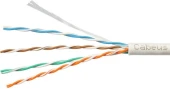 Кабель информационный Cabeus UTP-4P-CAT.5E-SOLID-LSZH-100 кат.5E U/UTP 4 пары LSZH внутренний 100м оранжевый Кабель информационный Cabeus UTP-4P-CAT.5E-SOLID-LSZH-100 кат.5E U/UTP 4 пары LSZH внутренний 100м оранжевый