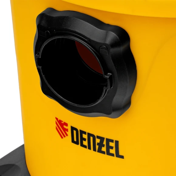 Строительный пылесос Denzel RVC20 1400Вт (уборка: сухая/сбор воды/выдув) желтый