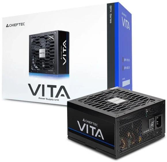 Блок питания Chieftec ATX 650W Vita BPX-650-S Gen.5 Half mod 80+ bronze (20+4pin) APFC 120mm fan 6xSATA RTL