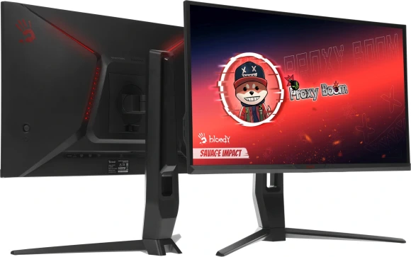 Монитор Bloody 24.5" MN251F серый IPS LED 1ms 16:9 HDMI M/M матовая HAS Piv 320cd 178гр/178гр 1920x1080 200Hz G-Sync DP FHD USB 4.3кг