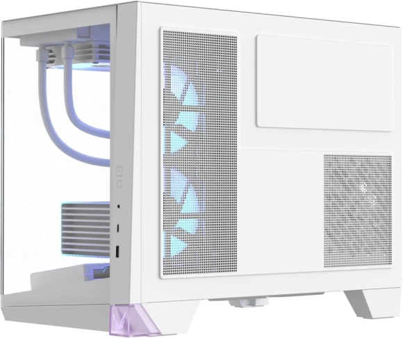 Корпус Formula Crystal Z4M белый без БП mATX 9x120mm 1xUSB3.0 audio bott PSU