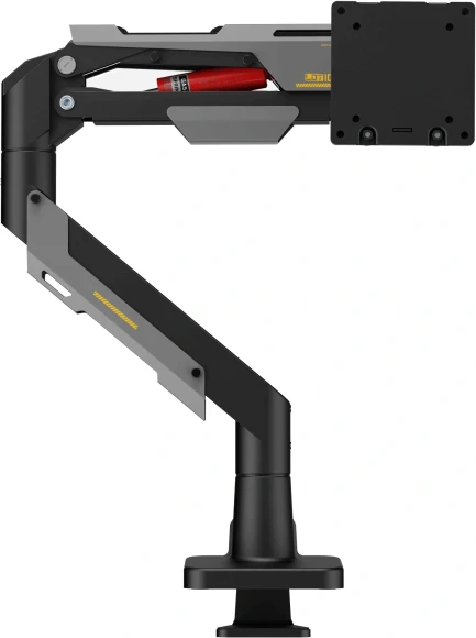 Кронштейн для мониторов Ultramounts UM743BG черный/серый 24"-57" макс.30кг крепление к столешнице поворот и наклон