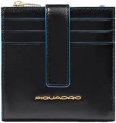 Чехол для кредитных карт Piquadro Blue Square PP6843B2R/N черный натур.кожа