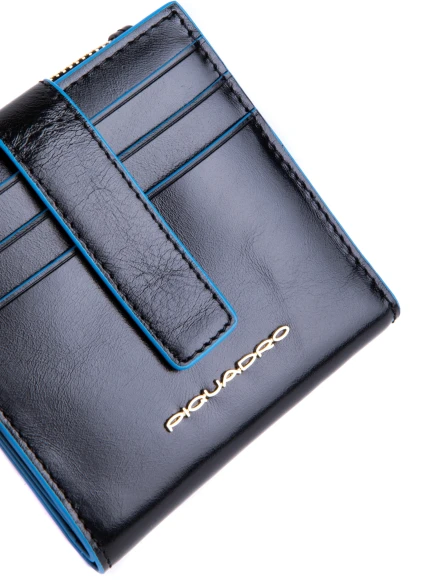 Чехол для кредитных карт Piquadro Blue Square PP6843B2R/N черный натур.кожа