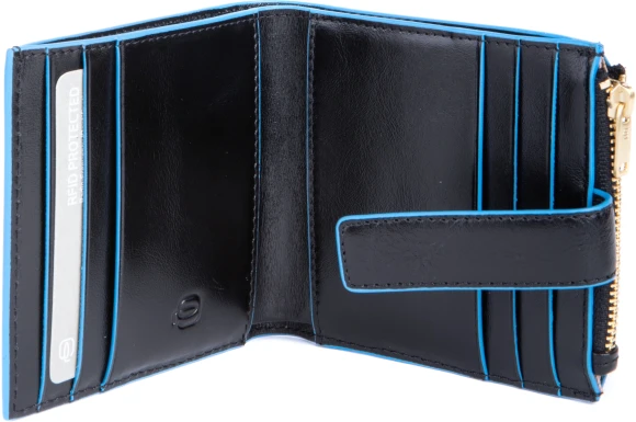 Чехол для кредитных карт Piquadro Blue Square PP6843B2R/N черный натур.кожа