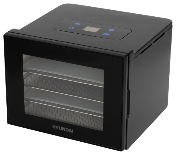 Сушка для фруктов и овощей Hyundai HYFD-1204 8под. 400Вт черный