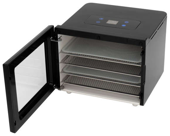 Сушка для фруктов и овощей Hyundai HYFD-1204 8под. 400Вт черный