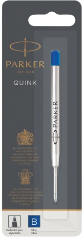 Стержень шариковый Parker QuinkFlow Z08 (1950365) B 1.2мм синие чернила блистер Стержень шариковый Parker QuinkFlow Z08 (1950365) B 1.2мм синие чернила блистер
