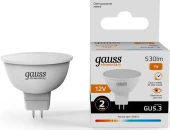 Лампа светодиодная Gauss Elementary 11527 7Вт цок.:GU5.3 софит 12B св.свеч.бел.нейт. (упак.:1шт)