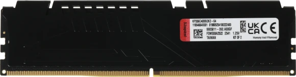 Память DDR5 2x32GB 5600MHz Kingston KF556C40BB2K2-64 Fury Beast Black RTL PC5-44800 CL40 DIMM 288-pin 1.25В dual rank с радиатором Ret