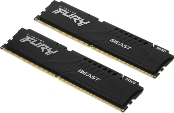 Память DDR5 2x32GB 5600MHz Kingston KF556C40BB2K2-64 Fury Beast Black RTL PC5-44800 CL40 DIMM 288-pin 1.25В dual rank с радиатором Ret