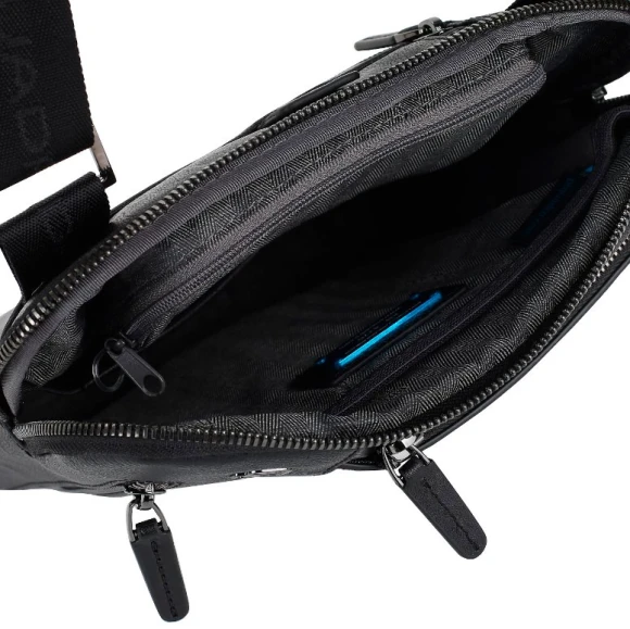 Сумка мужская Piquadro Black Square CA1816B3/N черная натур.кожа