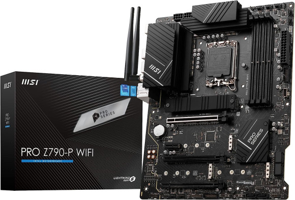 Материнская плата MSI PRO Z790-P WIFI Soc-1700 Intel Z790 4xDDR5 ATX AC`97 8ch(7.1) 2.5Gg RAID+HDMI+DP