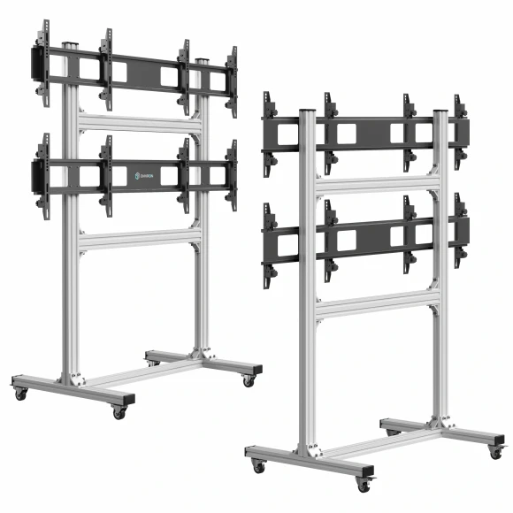 Подставка для телевизора Onkron FSPRO2L-22 серебристый 40"-55" макс.200кг напольный мобильный Подставка для телевизора Onkron FSPRO2L-22 серебристый 40"-55" макс.200кг напольный мобильный