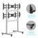 Подставка для телевизора Onkron FSPRO2L-22 серебристый 40"-55" макс.200кг напольный мобильный Подставка для телевизора Onkron FSPRO2L-22 серебристый 40"-55" макс.200кг напольный мобильный