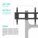 Подставка для телевизора Onkron FSPRO2L-22 серебристый 40"-55" макс.200кг напольный мобильный Подставка для телевизора Onkron FSPRO2L-22 серебристый 40"-55" макс.200кг напольный мобильный
