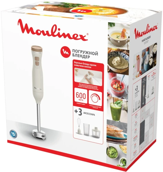 Блендер погружной Moulinex DD523AF0 600Вт кремовый/бежевый