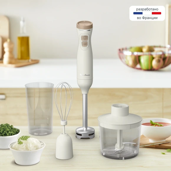 Блендер погружной Moulinex DD523AF0 600Вт кремовый/бежевый