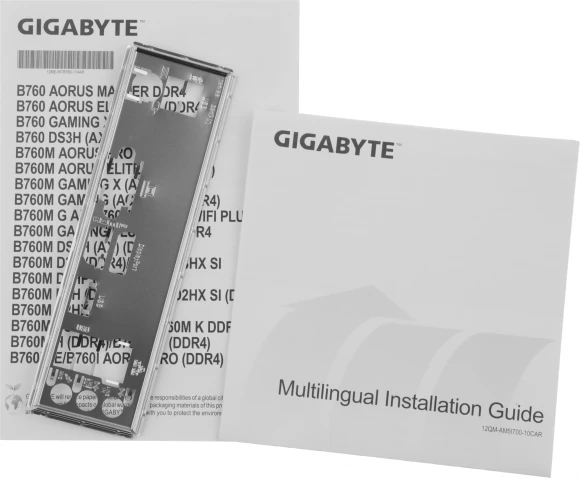 Материнская плата Gigabyte B760M D3HP DDR4 Soc-1700 Intel B760 4xDDR4 mATX AC`97 8ch(7.1) GbLAN RAID+VGA+HDMI+DP