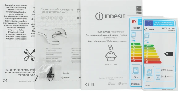 Духовой шкаф Электрический Indesit IBFTE 3841 J BL черный