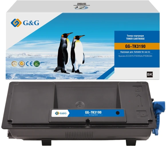 Картридж лазерный G&G GG-TK3190 черный (25000стр.) для Kyocera ECOSYS P3055dn/P3060dn