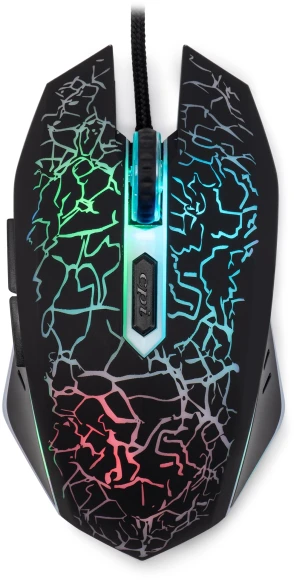 Мышь Оклик 896G черный оптическая 12800dpi USB для ноутбука 5but (1431690)