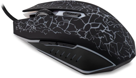 Мышь Оклик 896G черный оптическая 12800dpi USB для ноутбука 5but (1431690)