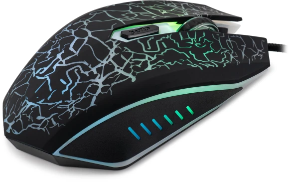 Мышь Оклик 896G черный оптическая 12800dpi USB для ноутбука 5but (1431690)