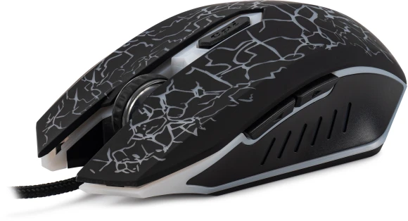 Мышь Оклик 896G черный оптическая 12800dpi USB для ноутбука 5but (1431690)