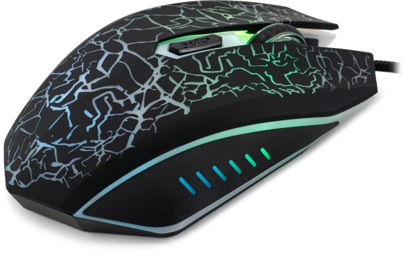 Мышь Оклик 896G черный оптическая 12800dpi USB для ноутбука 5but (1431690)