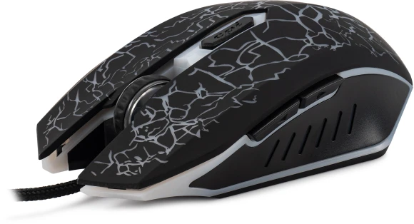 Мышь Оклик 896G черный оптическая 12800dpi USB для ноутбука 5but (1431690)