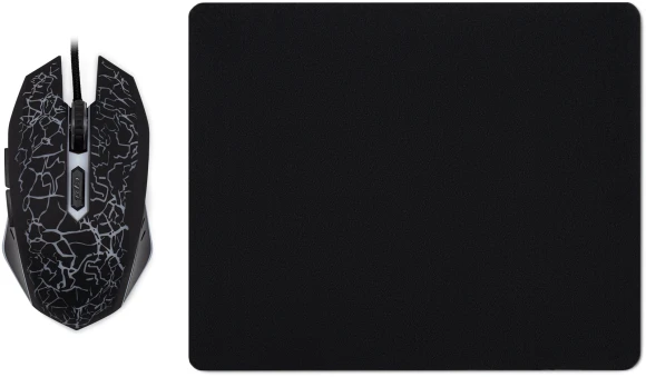 Мышь Оклик 896G черный оптическая 12800dpi USB для ноутбука 5but (1431690)