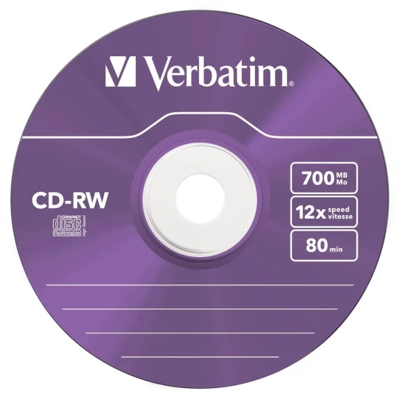 Диск CD-RW Verbatim 700Mb 12x Slim case (5шт) Color (43167) Диск CD-RW Verbatim 700Mb 12x Slim case (5шт) Color (43167)