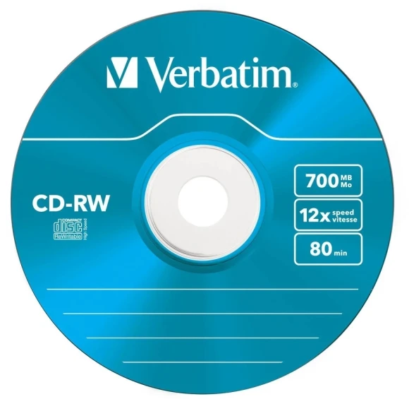 Диск CD-RW Verbatim 700Mb 12x Slim case (5шт) Color (43167) Диск CD-RW Verbatim 700Mb 12x Slim case (5шт) Color (43167)