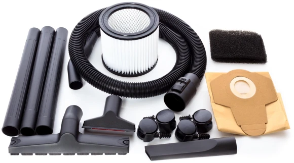 Строительный пылесос RedVerg RD-VC18/U 400Вт (уборка: сухая/сбор воды) черный