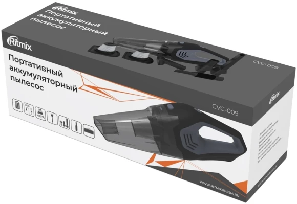 Пылесос Автомобильный Ritmix CVC-009 черный 80Вт