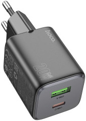 Сетевое зар./устр. Hoco N41 Almighty Black 20W 3A+2.22A+2A+1.67A+1.5A (PD+QC+AFC) USB/USB Type-C универсальное черный Сетевое зар./устр. Hoco N41 Almighty Black 20W 3A+2.22A+2A+1.67A+1.5A (PD+QC+AFC) USB/USB Type-C универсальное черный