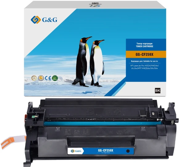 Картридж лазерный G&G GG-CF259X (есть ограничения по прошивке) черный (10000стр.) для HP LJ M304/M404/MFP M428
