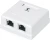 Розетка Cabeus WS-6P4C-TEL-1 телеф. RJ12 1 бел.