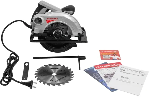 Циркулярная пила (дисковая) Интерскол ДП-185/1400М 1400Вт (ручная) D диска.:185мм (785.1.0.70)