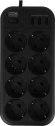 Сетевой фильтр Powercom SP-08 USB03AB 1.8м 1.8м (8 розеток) черный (коробка) Сетевой фильтр Powercom SP-08 USB03AB 1.8м 1.8м (8 розеток) черный (коробка)