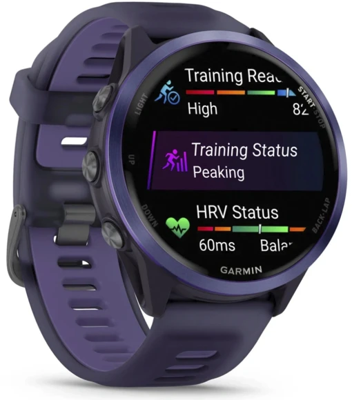 Смарт-часы Garmin Forerunner 570 47мм 1.4" AMOLED корп.фиолетовый рем.фиолетовый разм.брасл.:135-205мм (010-02971-02)