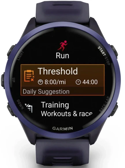 Смарт-часы Garmin Forerunner 570 47мм 1.4" AMOLED корп.фиолетовый рем.фиолетовый разм.брасл.:135-205мм (010-02971-02)