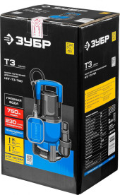 Насос колодезный Зубр Профессионал НПГ-Т3-750 750Вт 13800л/час центробежный