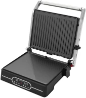 Электрогриль Supra GS-7410 2000Вт черный/серебристый