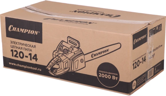 Цепная пила Champion 120-14 от сети 2000Вт дл.шины:14" (35cm)